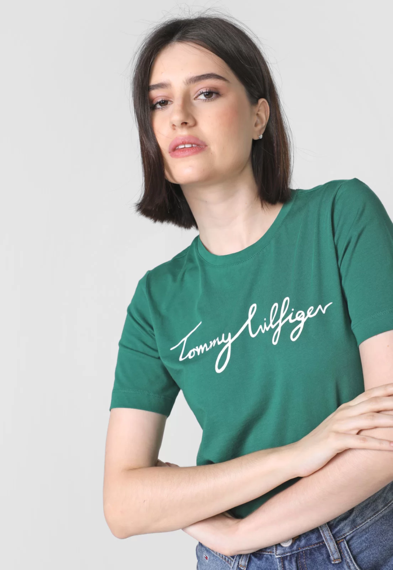 Camiseta Tommy Original  Camiseta Feminina Tommy Hilfiger Nunca