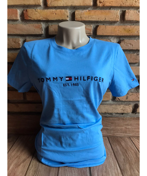 Camiseta Feminina Tommy Hilfiger - TH28681 Azul BB